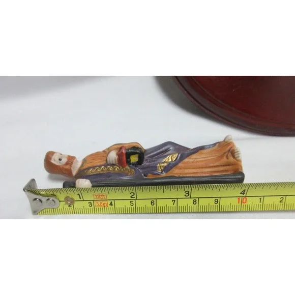 Scott's Porcelain Nativity Set 11 Piece Christmas Set with Wood Base Boxed - Picture 9 of 13